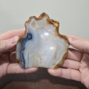 Banded Agate Crystal Slab